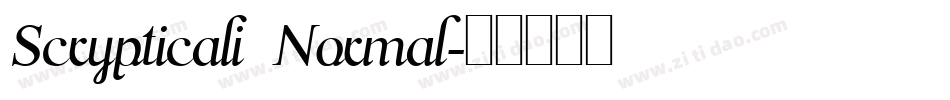 Scrypticali Normal字体转换